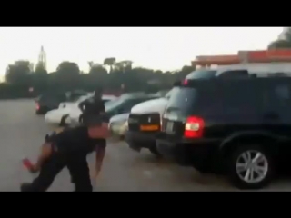 Black guy fights cop over a pair of concords