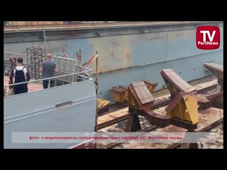 Восточная верфь спустила на воду шестого «грачонка» для тоф