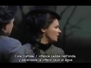 Anna netrebko regnava nel silenzio quando rapito in estasi de lucia di lamemoor (subtítulos español e italiano)