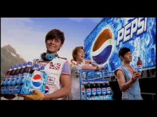 Lee junki, sj m, jolin tsai, show luo, etc pepsi cf (30secs) [junkibaidu]