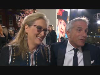 Meryl streep and marc platt at mary poppins returns premiere in london