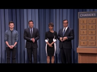 Charades with halle berry and chris colfer part 1