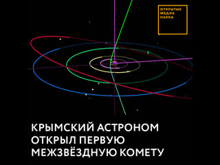 Крымский астроном открыл первую межзвёздную комету