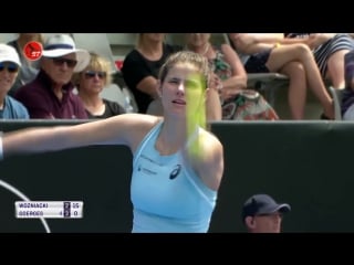 Julia goerges vs caroline wozniacki [final asb classic] auckland 07/01/2018