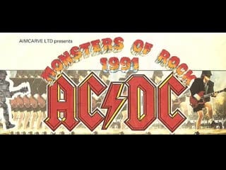 Ac dc live at caste donington, england, august 17, 1991