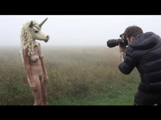 On set with ben hopper; naked girls with masks in brighton