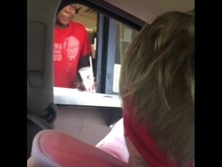 Supremepattyyou know he was tryna hit it #drivethru