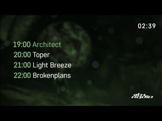 Architect, light breeze and brokenplans / toper live @ integration / #welovedrumandbass