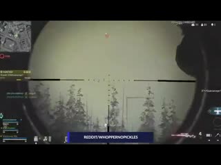 756m snipe on someone bailing from a heli