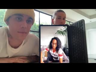 «the biebers on watch» – hailey and i go live with angela rye to discuss allyship