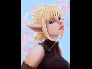 Evangelyne from wakfu speedpaint by