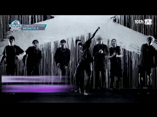 [raw|][30 08 2016] monsta x cut @ m countdown backstage mcd