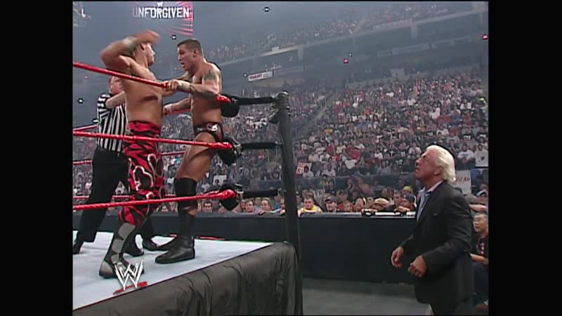|wm| шон майклз против ренди ортона unforgiven 2003