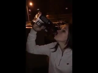 Бутылку вискаря залпом