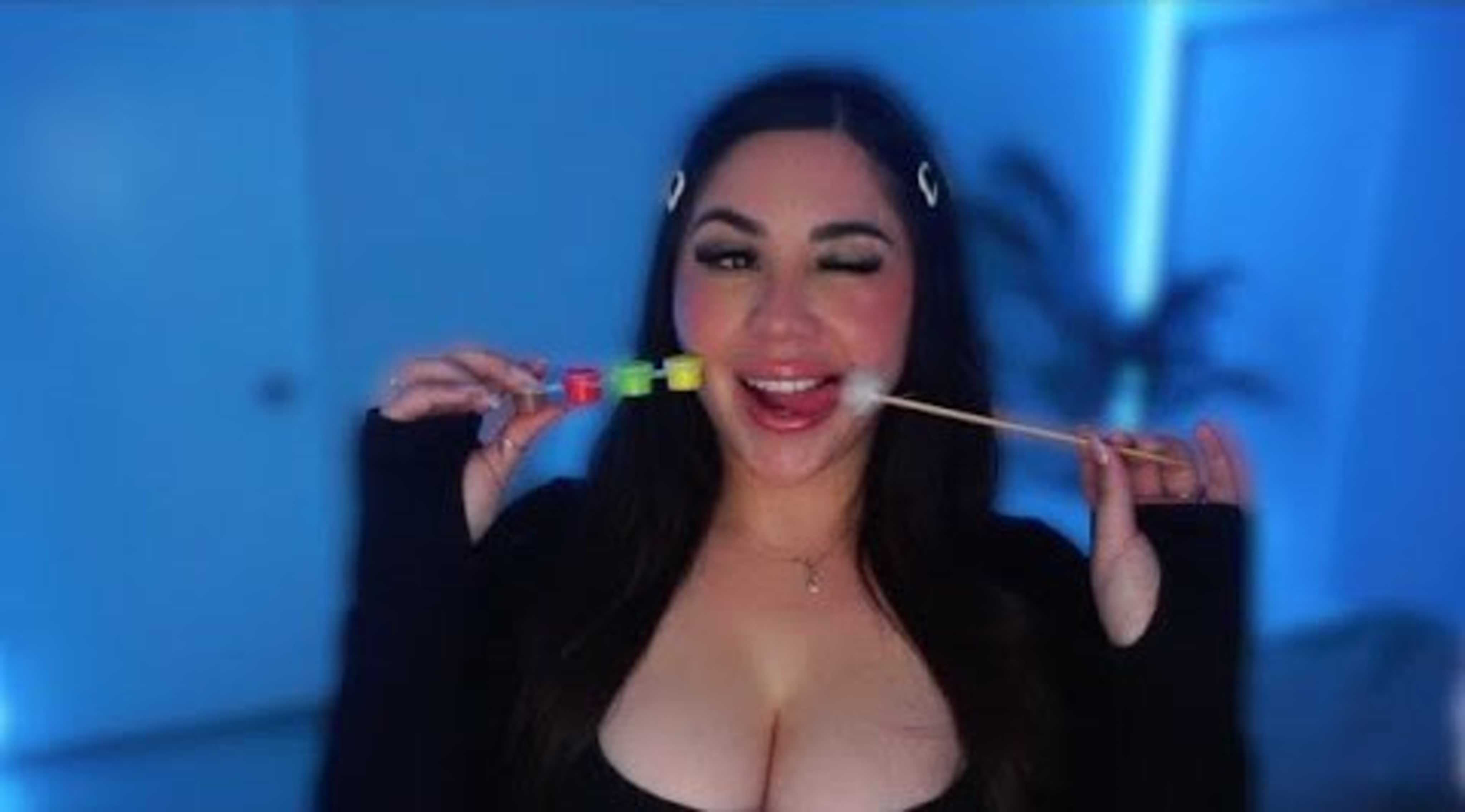 Asmr porn mouth sounds spit painting for sleep