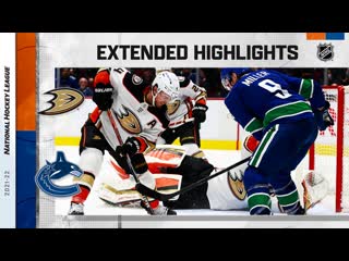Anaheim ducks vs vancouver canucks feb 19, 2022 highlights