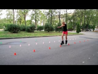 Sofia bogdanova slalom skating