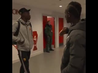 Sadio mane wishing troy deeney a merry christmas and telling him to look after his countryman ismaila sarr absolute class ️