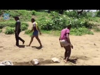 Just hard work fijian rugby players training muscle madness