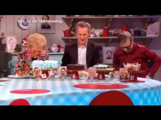 Victoria wood wins great comic relief bake off as mary berry sinks nose into muffin watch mirror