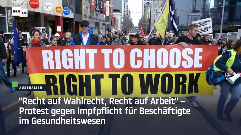 "recht auf wahlrecht, recht auf arbeit" – protest gegen impfpflicht für beschäftigte im gesundheitswesen