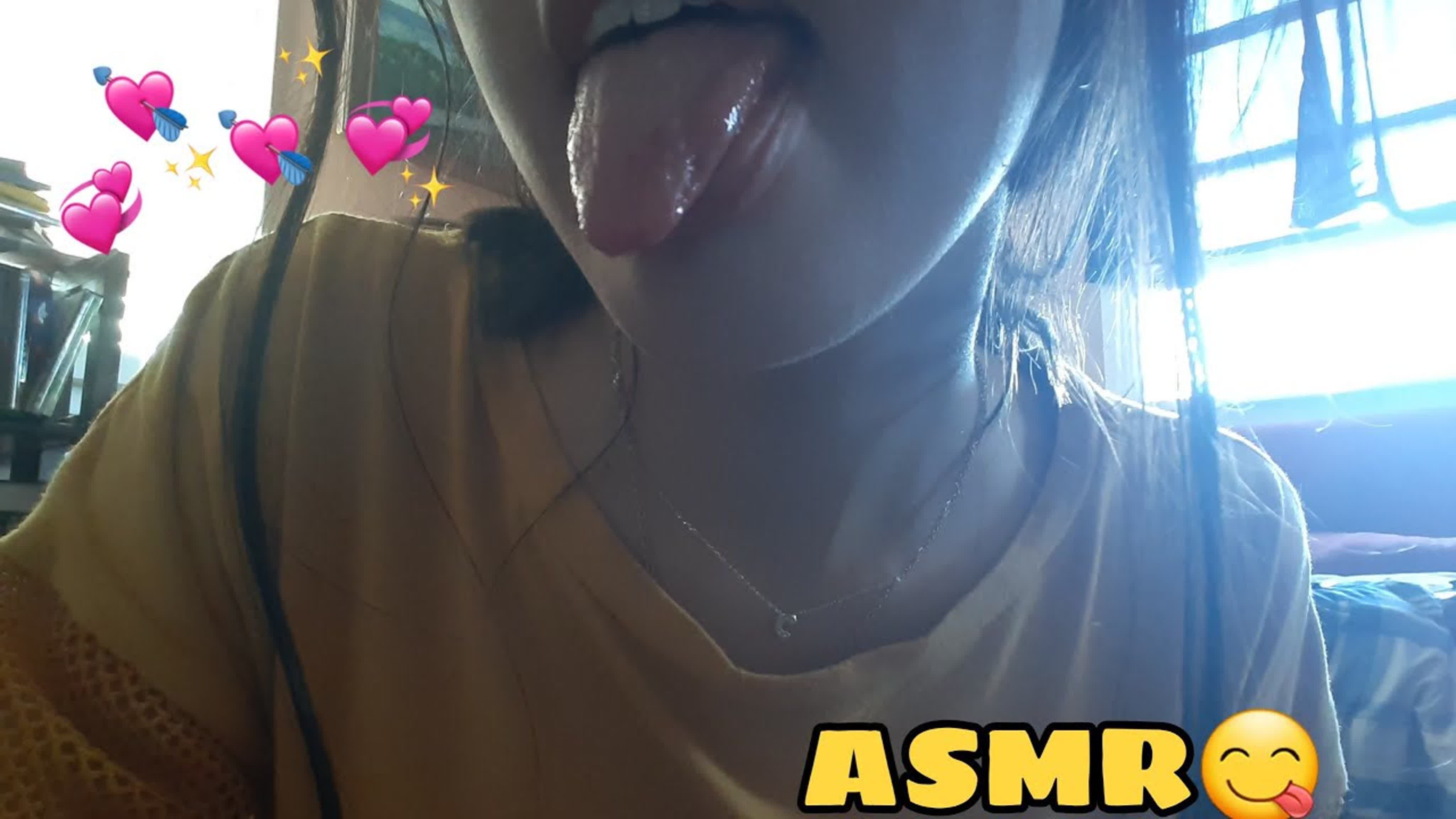 Asmr licking the camrea part 2 sexy