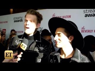 Pentatonix's scott hoying and mitch grassi react to breaking a record with dolly parton