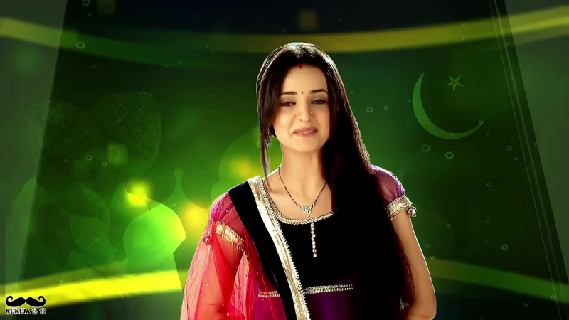 Khushi and arnav eid mubarak greeting