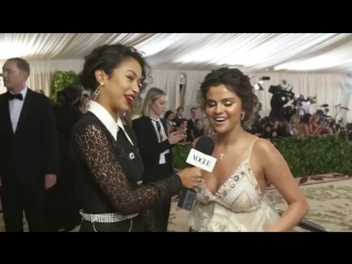 @voguemagazine selena gomez on her faith and her queen esther inspired dress | met gala 2018 with liza koshy