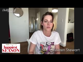 The happiest season cast mackenzie davis, kristen stewart, alison brie thr interview