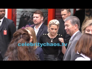 Actress Kristen Stewart Arrives With Jodie Foster To Star Ceremony In Hollywood (04/05)