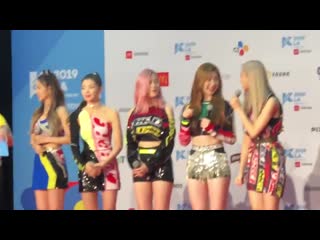 190818 itzy kcon red carpet interview