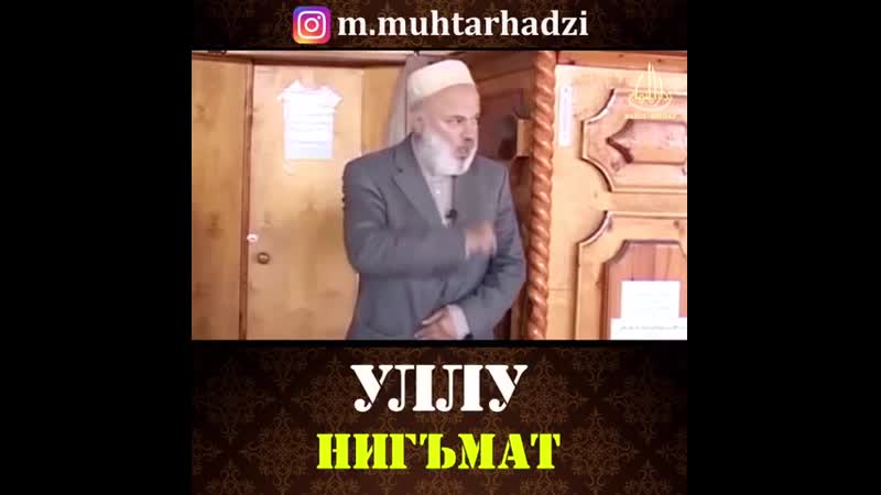 Уллу нигъмат мухаммад мухтар