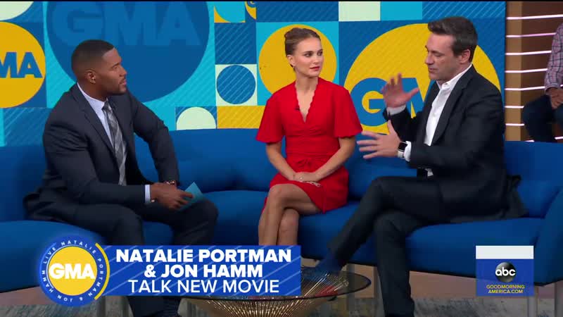 Natalie portman’s mom recognizes jon hamm, but not from the movies l gma