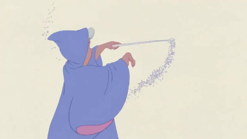 Cinderella pencil test footage of original animation drawings