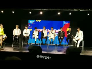 190707 @ star live talk, kcon