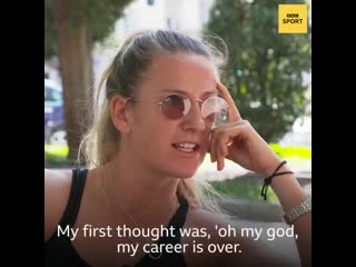 The first initial thought was, im never going to play tennis again but @vika7 proved herself wrong and now feels stronger