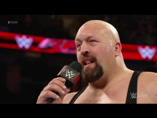 Kane clears the ring and levels big show raw, march 21, 2016