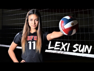 Lexi sun beautiful talented volleyball player from texas womens volleyball