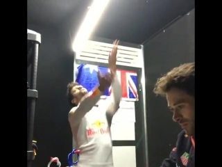 Daniel ricciardo dancing with his physio