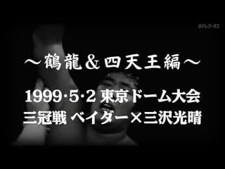 Memories of the fierce battle of pro wrestling tsuruyu & 4 pillars #6 ajpw giant baba retirement show