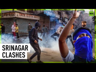 Stones and tear gas fly after kashmiri separatist leader's imprisonment