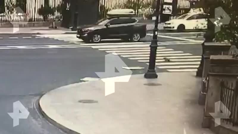 Камера сняла, как таксист задавил мать на глазах ее детей