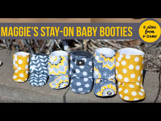 Maggies stay on baby booties sewing tutorial