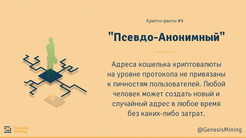 Крипто факты #9 псевдо анонимный