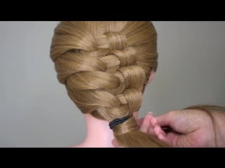 Easy intricate knotty braid hairstyle tutorial