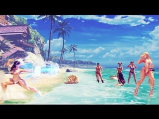 Chun li vs cammy seashell bikini