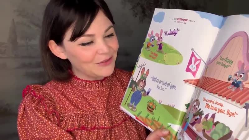 Ginnifer goodwin reading "judy hopps and the missing jumbo pop"