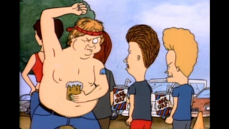 Бивис и батхед "рок н ролл жив! блин !крутой чувак "