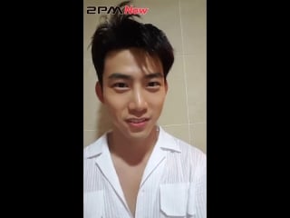 [видео] 150618 taecyeon @ "2pm now" (backstage of mcd)